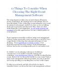 11 Things To Consider When Choosing The Right Event Management Software PowerPoint PPT Presentation