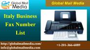 Italy Business Fax Number List