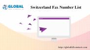 Switzerland Fax Number List