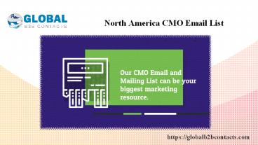 North America CMO Email List