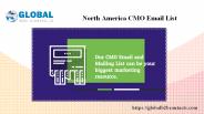 North America CMO Email List