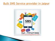 Bulk SMS Service provider in Jaipur
