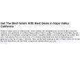best hotels  in Napa Valley PowerPoint PPT Presentation