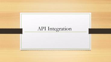 What is API Integration? (1)