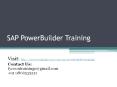 SAP PowerBuilder Training | SAP Sybase PowerBuilder Online Training PowerPoint PPT Presentation