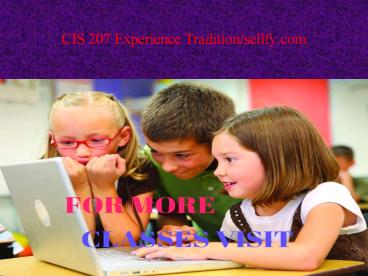 CIS 207 education changes / sellfy.com