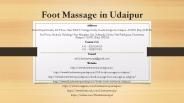 Foot Massage in Udaipur