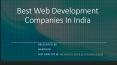 Best 10 Web Development Companies In India PowerPoint PPT Presentation