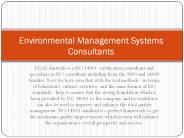 ISO 14001 Certification Consultants