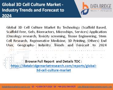 3 d cell culture market