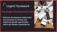 Business Development Homework Help