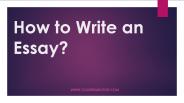 Write an Essay