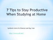 7 Tips to Stay Productive When Studying at Home