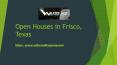 View Exclusive Open Houses in Frisco TX
