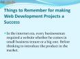 Making Web Development Projects a Success PowerPoint PPT Presentation