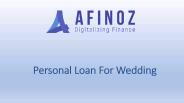 Personal Loan For Wedding