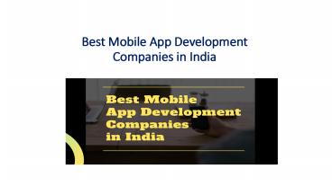 Best Mobile App Development Companies in India