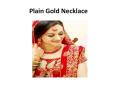 Plain Gold Necklace PowerPoint PPT Presentation