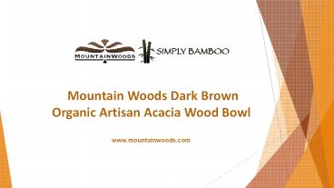 Hardwood Serving Bowl Set