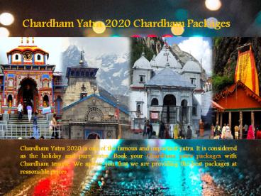 Chardham Yatra 2020 Chardham Packages (1)