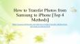 How to Transfer Photos from Samsung to iPhone in 4 Ways