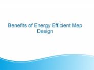Benefits of MEP Design