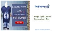 Indigo Dyed Cotton Accessories | Etsy