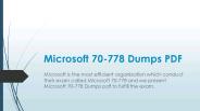 100% Success Guaranteed with Microsoft 70-778 Exam Cheat Sheet