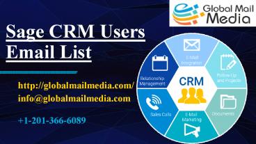 Sage CRM Users Email List