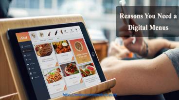 Why Selecting Digital Menus Always is Not Good