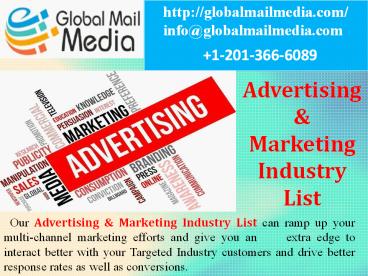Advertising & Marketing Industry List