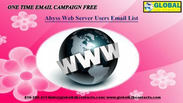 Abyss Web Server Users Email List