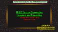 IEEE Energy Conversion Congress and Exposition PowerPoint PPT Presentation