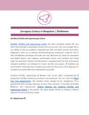 Surrogacy Centres in Bangalore | ElaWoman