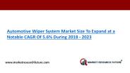 Automotive Wiper System Market Research Report