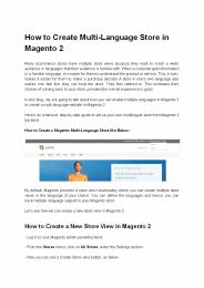 How to Create Multi-Language Store in Magento 2
