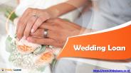 Wedding loans UK