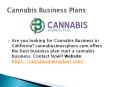 cannabis business plan PowerPoint PPT Presentation