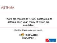 Asthma - Symptoms, Triggers, Homeopathic treatment for Asthma