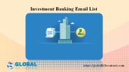 Investment Banking Email List