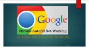 Chrome autofill not working