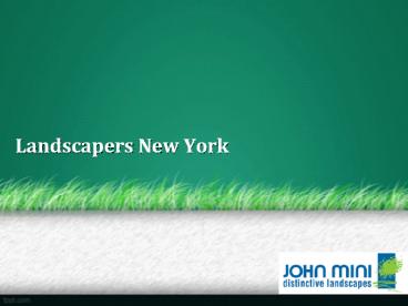 Landscapers New York