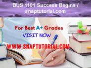 BUS 1101 Success Begins / snaptutorial.com