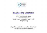 Engineering Graphics I - Department of Applied Sciences & Engineering