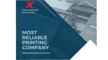 Get Digital Printing Services from AXSA Imaging Solutions
