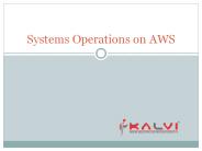 Systems Operations on AWS