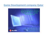 Game Development Company Qatar | Brillmindz