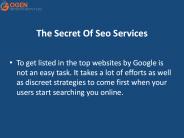 The Secret Of Seo Services