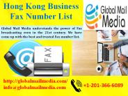 Hong Kong Business Fax Number Lis