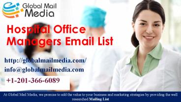 Hospital Office Managers Email List